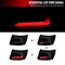 Spec-D Tuning SEDAN LED LIGHT BAR GLOSSY BLACK HOUSING AND SMOKED LENS, 2PK LT-WRX084BBLED-SQ-TM - alternate 3